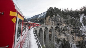 Alpine Train at Christmas háttérkép
