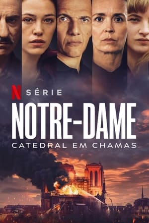 A lángba borult Notre-Dame poszter