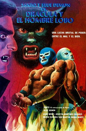 Santo y Blue Demon vs Dracula y el Hombre Lobo poszter