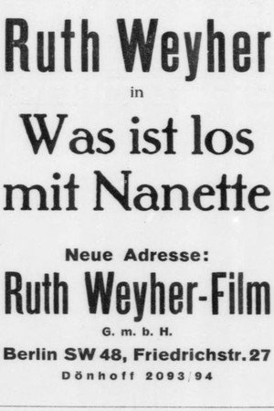 Was ist los mit Nanette? poszter
