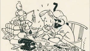Hergé à l'ombre de Tintin háttérkép