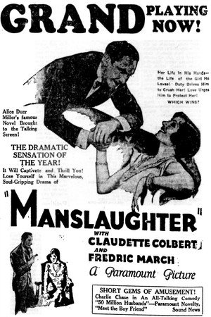 Manslaughter poszter