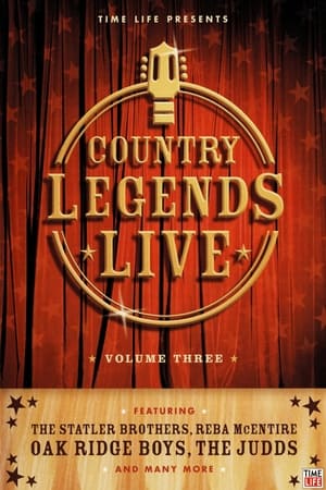 Time-Life: Country Legends Live, Vol. 3 poszter