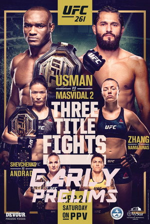 UFC 261: Usman vs. Masvidal 2 poszter