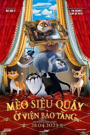 Macskák a múzeumban poszter
