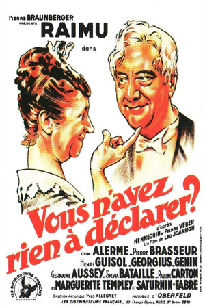 Vous n'avez rien à déclarer ? poszter