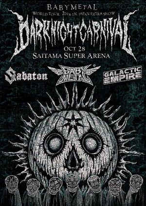 BABYMETAL METAL RESISTANCE EPISODE VII - APOCRYPHA - THE CHOSEN SEVEN - DARK NIGHT CARNIVAL poszter