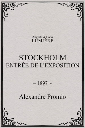 Stockholm, entrée de l'exposition