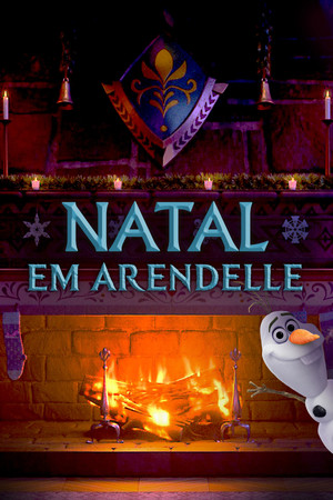 Az Arendelle kastély kandallójánál poszter