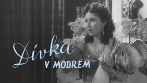 Dívka v modrém háttérkép