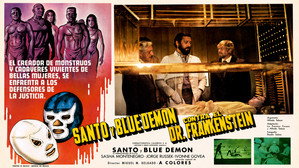 Santo y Blue Demon contra el doctor Frankenstein háttérkép