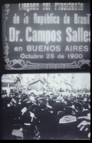 Llegada del Presidente de la República de Brasil Dr. Campos Salles en Buenos Aires