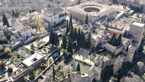 L'Alhambra, forteresse méditerranéenne háttérkép