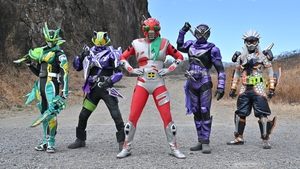 ギーツエキストラ 仮面ライダータイクーン meets 仮面ライダーシノビ háttérkép